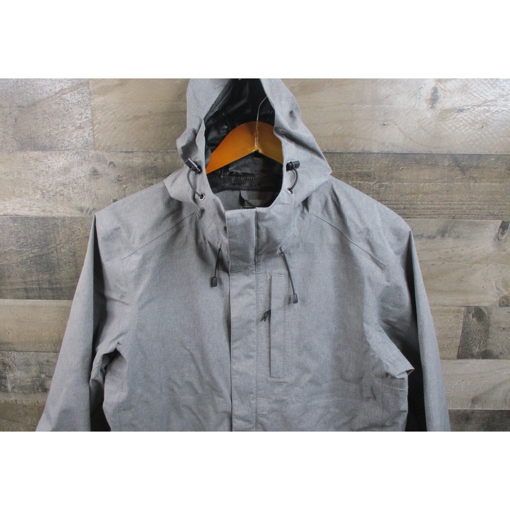 Chrome Industries Jacket Mens Small Gray Waterproof Hooded Cycling Windbreaker
